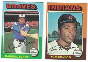 1975 Topps Baseball Cards Singles #401 to #500 - Picture 1 of 137