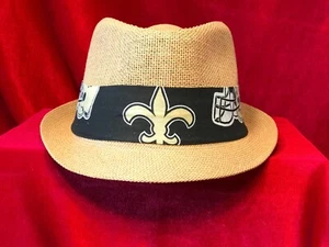 NFL New Orleans Saints Unisex Sommer Fedora Panama Strohhut mit Band - Bild 1 von 32