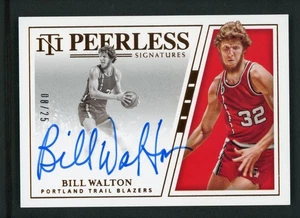 Bill Walton 25/08 2019-20 automático Panini National Treasures firmas incomparables - Imagen 1 de 2