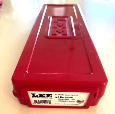 LEE 90028 18-Cavity #4 Buck Shot Mold WITH HANDLES  .240" ball diameter, 20.7 gr - Image 1 of 4