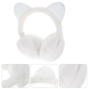 Paraorecchie Caldo Bambini Protezione Freddo Peluche Copri Gatto Invernale Carino - Foto 1 di 12