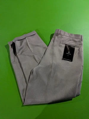 Claiborne Мужская платье брюки 40 x 32 новый с Ярлыками бежевый микрофибры проводной новый - Изображение 1 из 4