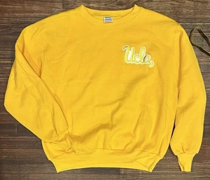 UCLA Men’s Size Large Embroidered Logo crewneck Sweater Pullover Vintage 80s 90s - Picture 1 of 6