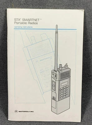 MOTOROLA STX SMARTNET Portable Radios Owners manual Operating Instruction Mobile - Image 1 of 3