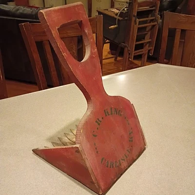 Antique CR King Carlisle Kentucky Scoop Bluegrass Primitive Seed Stripper Tool - Image 1 of 4