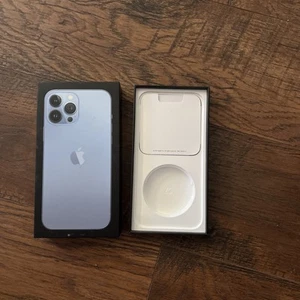 Original BOX Apple iPhone 13 PRO MAX Blue Empty Box - Zdjęcie 1 z 2