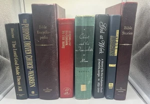 Vintage Christian Religious Book Lot of 8 Books, Staging Antique Library - Picture 1 of 23
