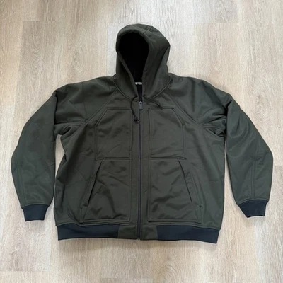 Duluth Trading Co Jacket Mens 3XL Green Prudhoe Bay Hooded Fleece Lined Coat - Image 1 of 4