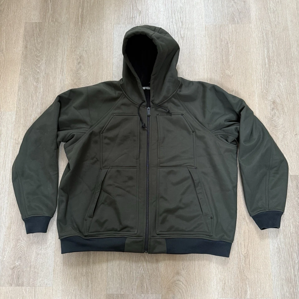 Duluth Trading Co Jacket Mens 3XL Green Prudhoe Bay Hooded Fleece Lined Coat - Image 1 of 4