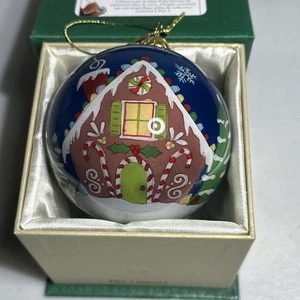 Pier 1 Imports Li Bien Decorazione Natalizia Vetro Soffiato Dipinto Pan di Zenzero 2018 - Foto 1 di 7