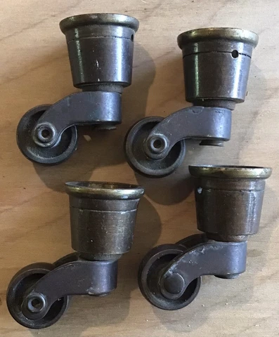 3/4 in Brass Furniture Cup Castors Cover