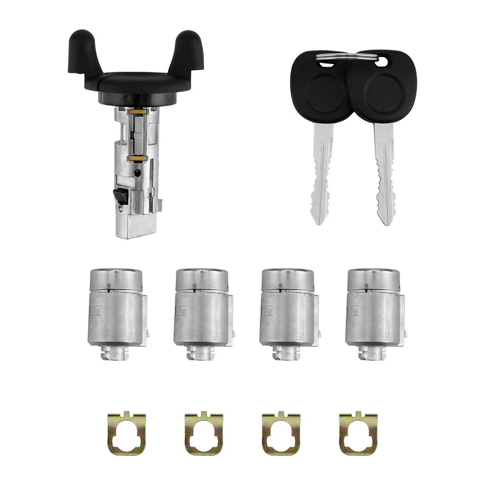 Ignition Switch Door Lock Cylinders w/ Keys For 01-07 Chevy Express GMC Savana - Image 1 of 4