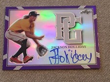 JACKSON HOLLIDAY 2021 Leaf Perfect Game Autograph #4/10 ORIOLES #1 Pick
