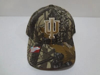 VTG NCAA Indiana Hoosiers Big Leaf Strapback Hat Captivating Headgear NEW NWT - Image 1 of 4