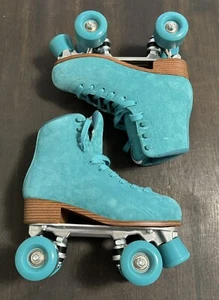 Intentionally Blank Blue Roll Up Skates Size 38 - Picture 1 of 5
