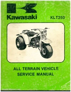1982 Kawasaki KLT250-A1 3 Wheel ATC Printed Service Manual - Picture 1 of 1