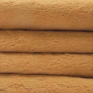 1/4 yd VIS1 Light Honey INTERCAL 6mm "Flat" Med. Dichter deutscher Viskose Pelzstoff - Bild 1 von 3