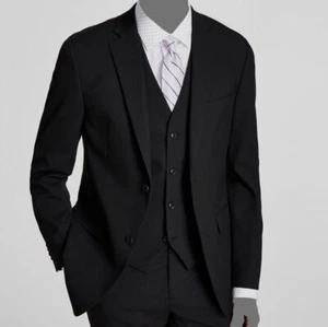 $360 Alfani Men's Black Slim-Fit Stretch Blazer Sport Coat Suit Jacket Size 42R - Picture 1 of 3