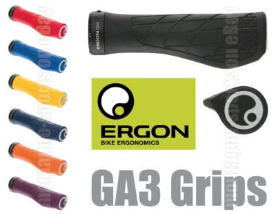 Ergon GA3 ‘Mini-Wing’ Wrist Support Ergonomic MTB Grips - In 2 Sizes & 7 Colours - Image 1 of 4