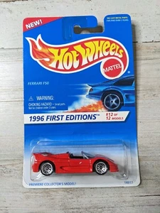 Vintage Hot Wheels 1996 First Editions Ferrari F50 14917 Collector #377 NEW - Picture 1 of 4