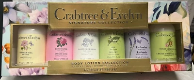 CRABTREE&EVELYN COLEÇÃO LOÇÃO CORPORAL ÁGUA DE ROSAS, LÍRIO LAVANDA, AMÊNDOA 6X3FLOZ - Imagem 1 de 2