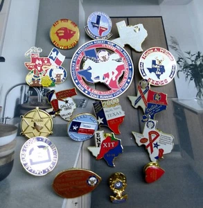 Vintage Konvolut 17 Texas Elks Lodge Pins Embleme - Bild 1 von 9