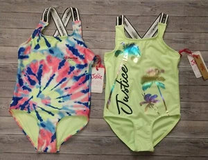 New! Girl's Justice One Piece Swimsuit Multiple Sizes and Colors - Picture 1 of 3