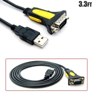 3.3FT USB Type A to DB9 RS232 Serial Male Adapter Cable with Prolific Chipset - Picture 1 of 4