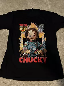 WCW Monday Nitro Chucky 1998 Shirt Size Large Horror WWE WWF - Picture 1 of 2