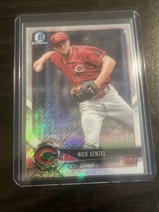 NICK SENZEL - 2018 BOWMAN CHROME PROSPECTS MOJO REFRACTOR RC SP