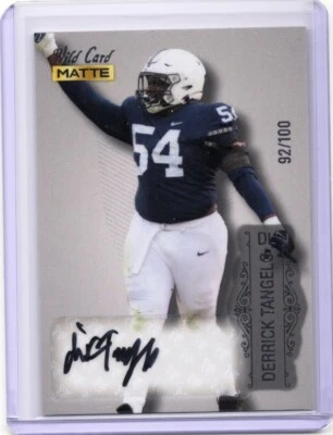 DERRICK TANGELO Rookie Auto /100 - Falcons - 2022 Wild Card Matte #MB-A - Image 1 of 2