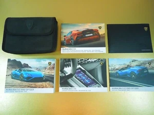 2021 LAMBORGHINI HURACAN EVO RWD SPYDER OWNERS MANUAL SET MINT - Foto 1 di 17