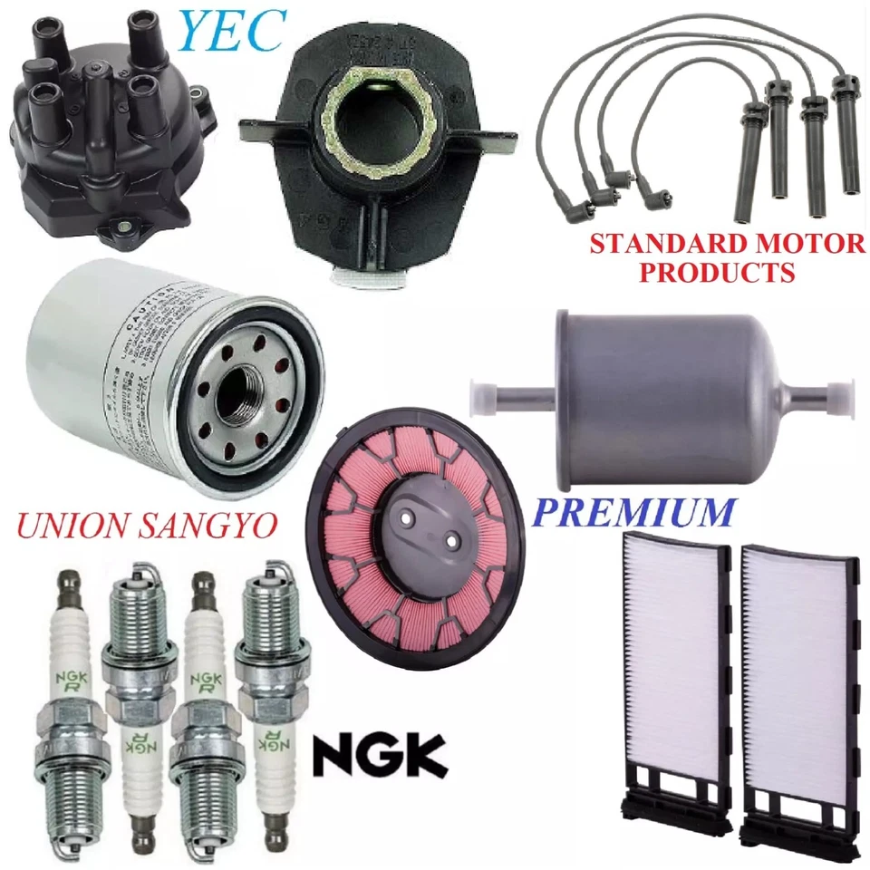 Tune Up Kit Filters Cap Wire Spark Plugs For NISSAN XTERRA L4 2.4L; Canada 02-04 - Image 1 of 1