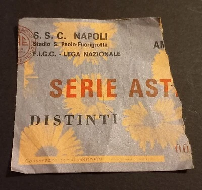 BIGLIETTO TICKET AMICHEVOLE NAPOLI GRAZER 5-2 SAVOLDI MASSA 1976 - Immagine 1 di 2