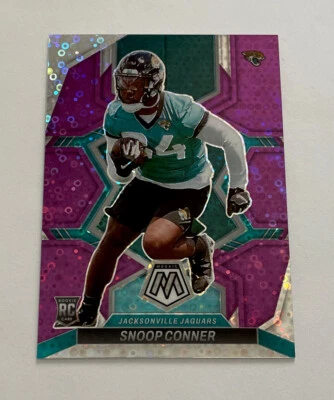 Snoop Conner 2022 Mosiac PURPLE NO HUDDLE PRIZM /50 Rookie Card RC - Image 1 of 3