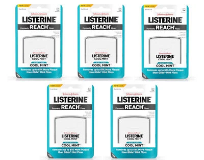 Hilo interdental Listerine Cool Mint, 55 yardas - Paquete de 5 Foto 1 de 4
