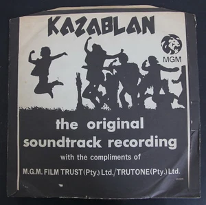 "Banda sonora original KAZABLAN (Casablanca) 12"" rara muestra disco SA prensado" - Imagen 1 de 8