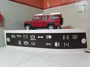 Dash Panel Warning Light Decal ONLY Land Rover Defender V8 TDi PRC8879 1987-97 - Picture 1 of 4