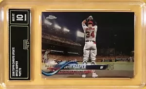 2018 Topps Chrome Update #HMT73 - BRYCE HARPER - GMA 10 - GEM MINT - Picture 1 of 1