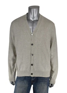 Polo Ralph Lauren Vintage Grey Check Cashmere Cardigan Sweater XL New $495 - Picture 1 of 4