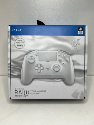 Razer Raiju Tournament Edition Mercury White PS4 Official License Controller JP - Image 1 of 4