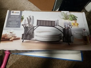 Mesa, 4 Pc - Deluxe Buffet Caddy; Plates, Napkin and Utensil Holder; New in Box - Picture 1 of 11