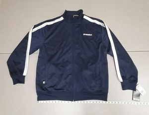 NWT And1 Navy Blue White Full Zip Warm Up Jacket Track Long Sleeve Size XL And 1 - Picture 1 of 9