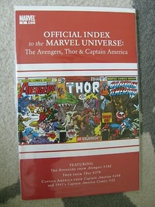 Marvel OFFICIAL INDEX to Marvel UNIVERSE Thor Avengers Captain America #6 VF/NM - Picture 1 of 1
