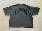 VERMONT  Script T-shirt Drop Shoulder Size L UVM