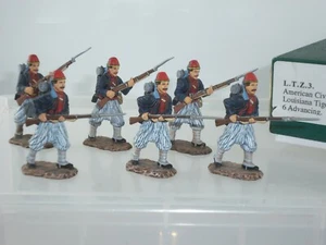 FRONTLINE LTZ3 CONFEDERATE ARMY LOUISIANA TIGERS SOLDIERS ADVANCING WITH RIFLES - Bild 1 von 3
