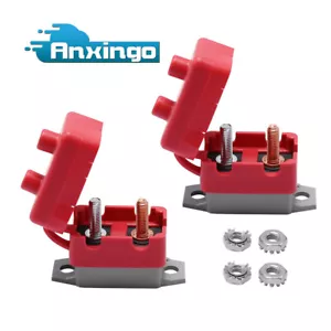 2 Pezzi Interruttore 30A 12V e Coperchio PVC Fusibile Reset Automatico per Marine ATV RV - Foto 1 di 9