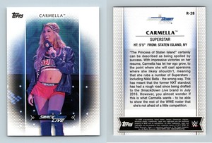 Carmella #R-28 WWE Womens Division 2017 Topps Trading Card