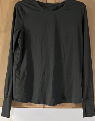Camisa Top Athleta Correr Atlética Exterior Manga Larga Para Mujer Talla M Gris Foto 1 de 4