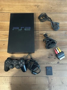 Sony PlayStation 2 Fat Console - Controller, Memory Card, Cables - Untested - Picture 1 of 1